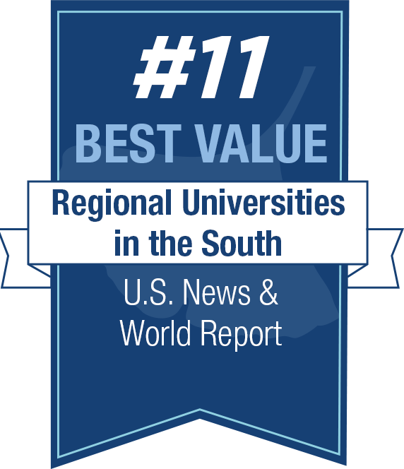 Badge - #11 Best Value among Regional Universities in the South