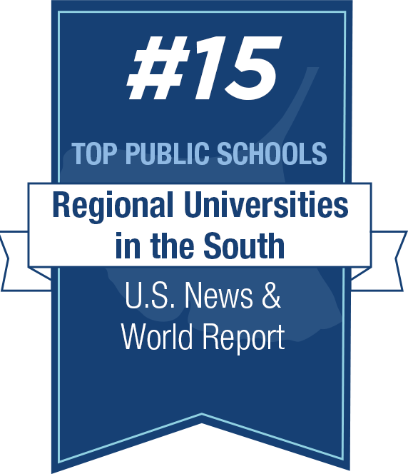 Banner - #15 Top Public Schools among Regional Universities in the South